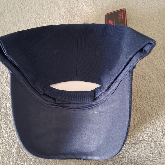 Bass Fishing Embroidered Kiss My Bass Strapback Hat Adult Adjustable Blue NWT - Picture 3 of 3